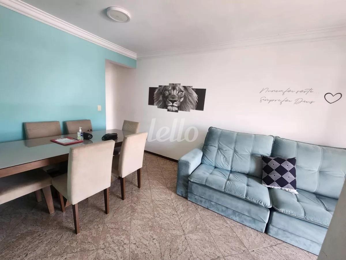 SALA de Apartamento à venda, Padrão com 66 m², 3 quartos e 1 vaga em Chácara Belenzinho - São Paulo