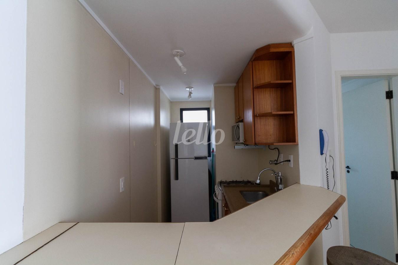 COZINHA de Apartamento para alugar, Padrão com 39 m², 1 quarto e 1 vaga em Vila Nova Conceição - São Paulo