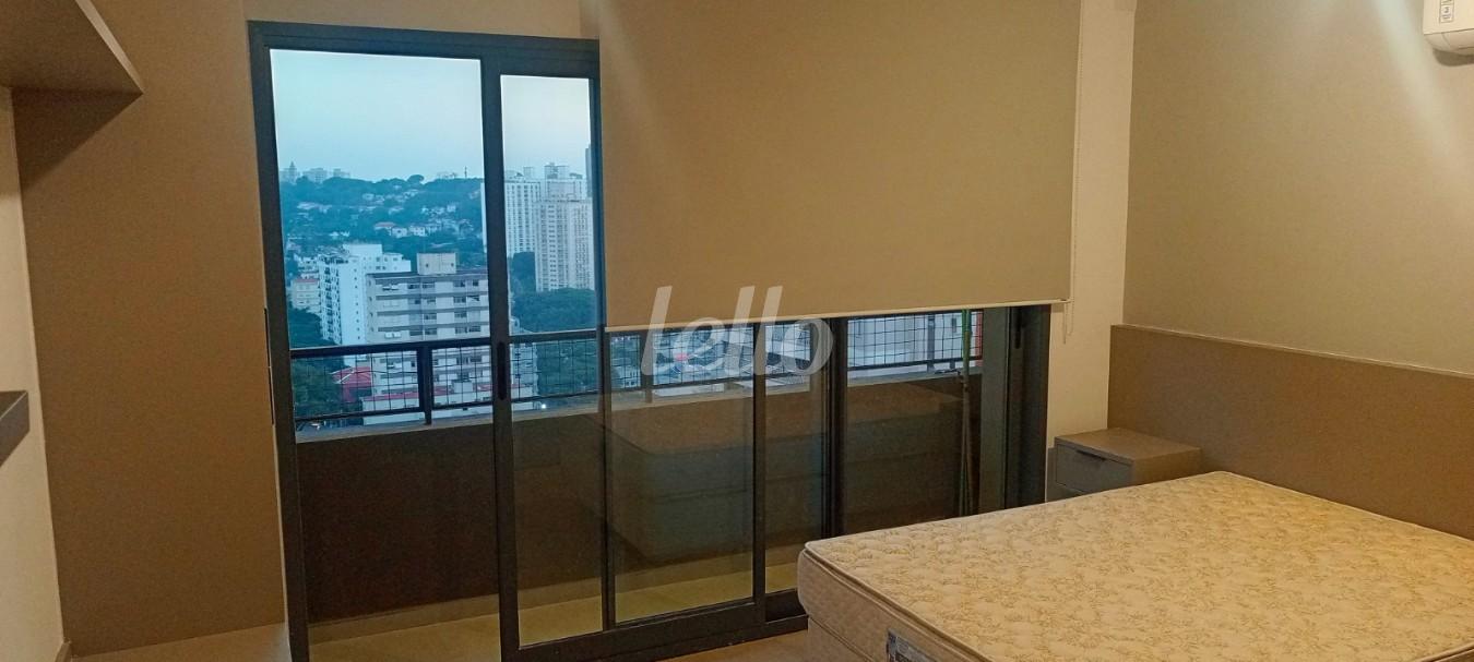 DORMITORIO de Apartamento para alugar, Padrão com 27 m², 1 quarto e em Perdizes - São Paulo