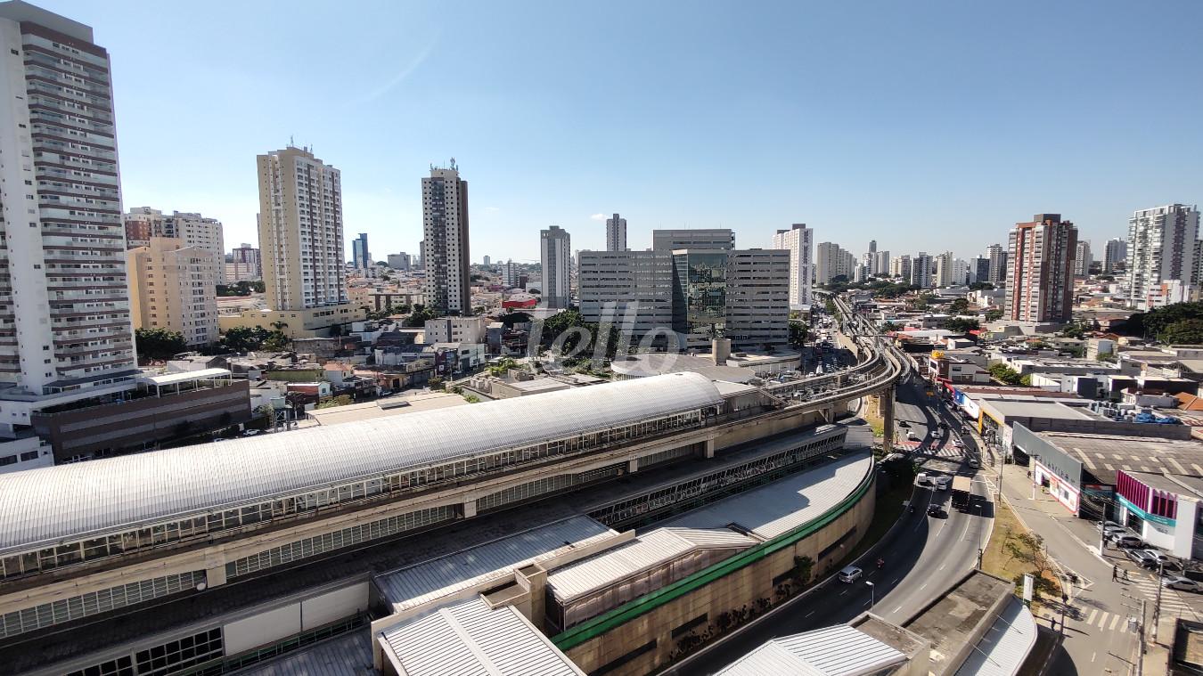 VISTA DA SALA E DORMITÓRIO de Apartamento para alugar, Padrão com 24 m², 1 quarto e em Vila Prudente - São Paulo