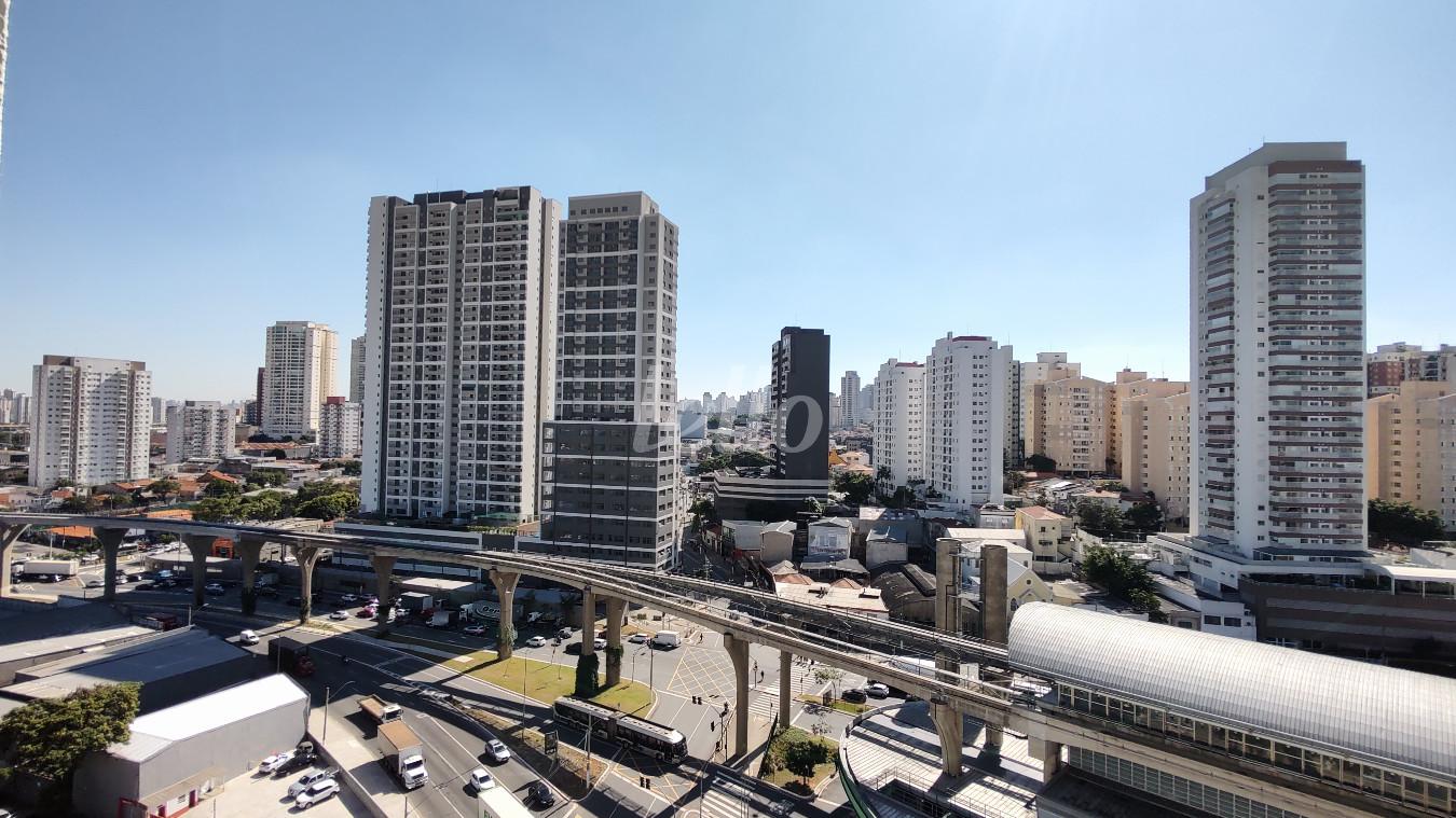 VISTA DA SALA E DORMITÓRIO de Apartamento para alugar, Padrão com 24 m², 1 quarto e em Vila Prudente - São Paulo