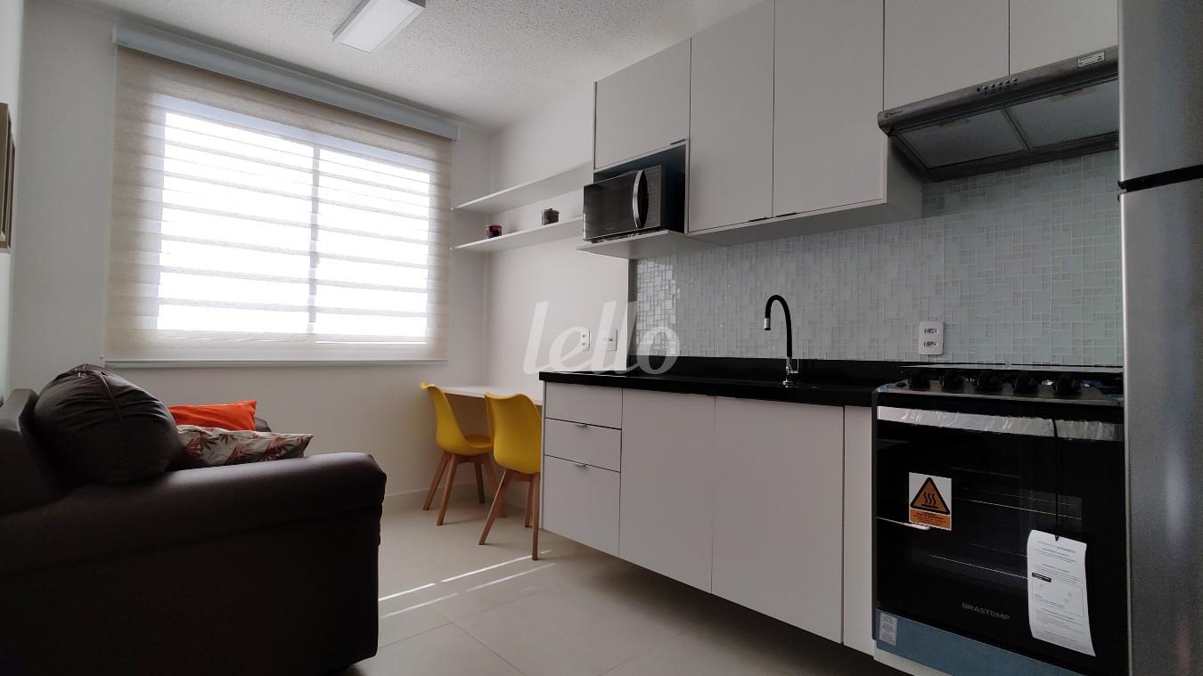 SALA INTEGRADA A COZINHA de Apartamento para alugar, Padrão com 24 m², 1 quarto e em Vila Prudente - São Paulo