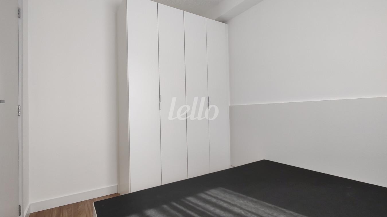 DORMITÓRIO de Apartamento para alugar, Padrão com 24 m², 1 quarto e em Vila Prudente - São Paulo